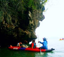 Jamesbond and Panyee Canoeing by Excort Boat